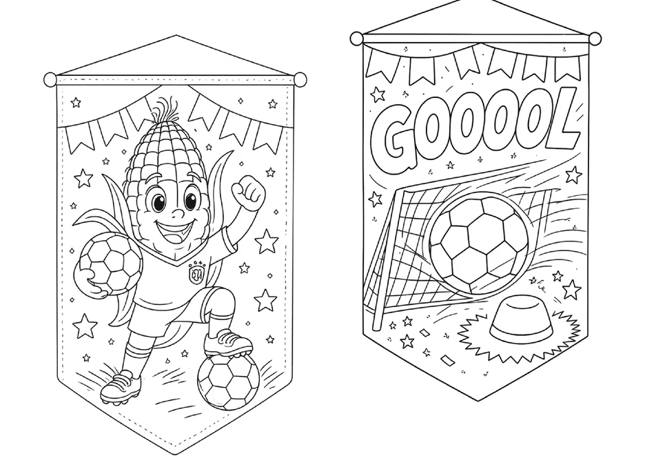 Bandeirinhas da copa do mundo para colorir e imprimir para imprimir e colorir - imagem 10